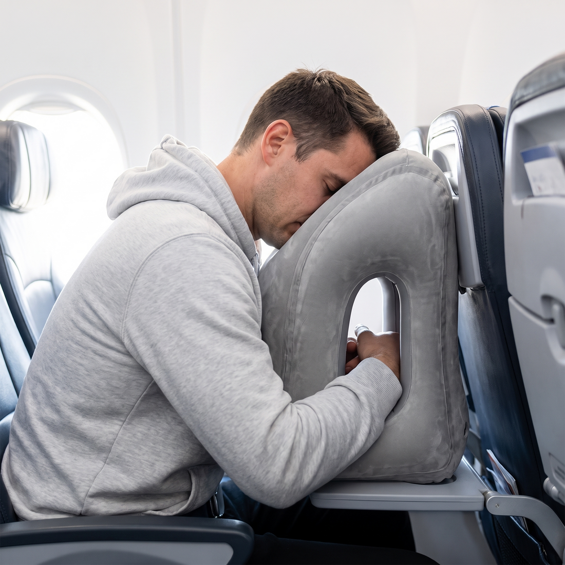 Pillow in use